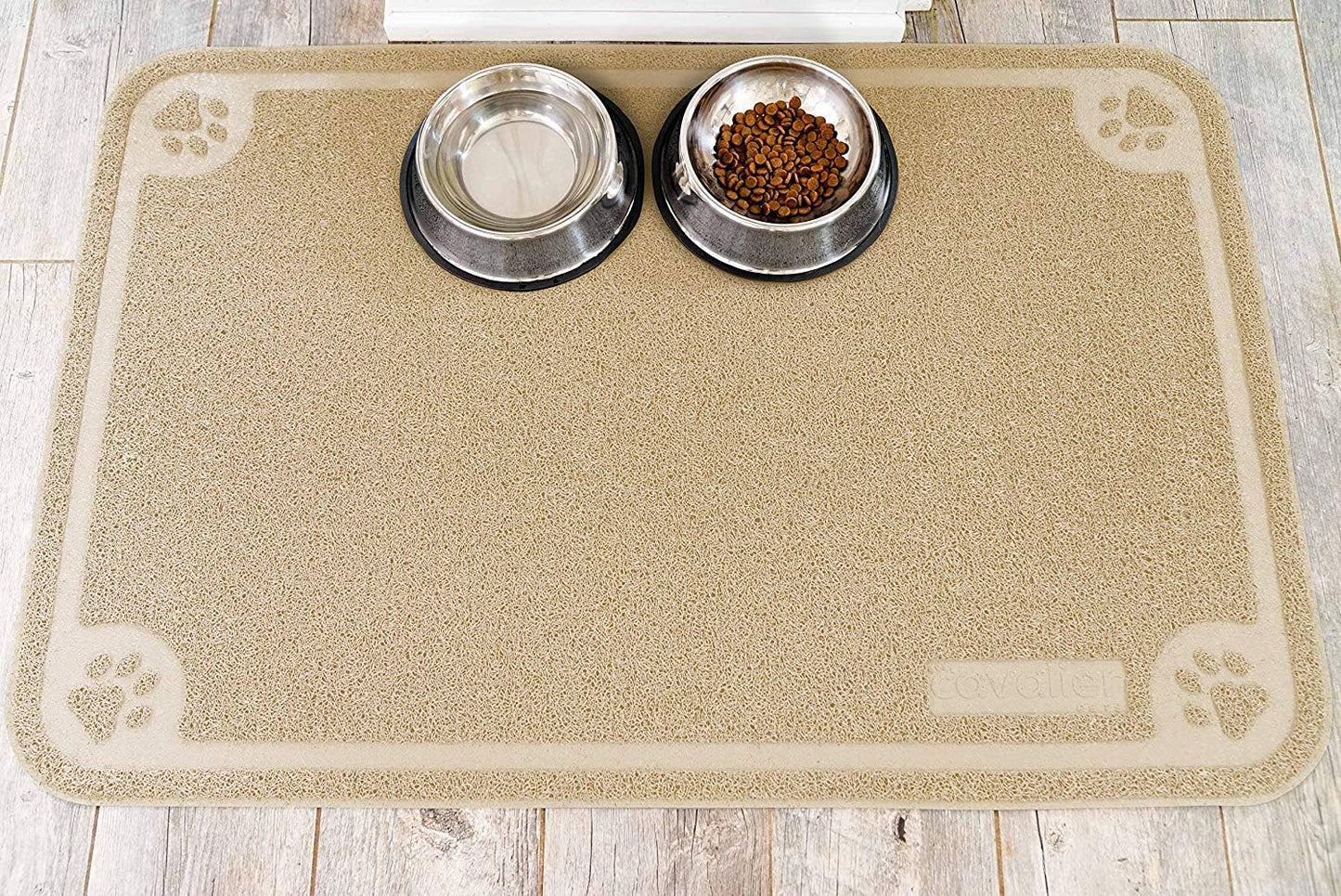 Silicone Pet Food Mat – Non-Slip, Waterproof, Easy-to-Clean Bowl Mat for Cats & Dogs with Unique Paw Design