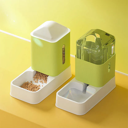Automatic Pet Feeder & Water Dispenser – 3.5L Large Capacity Feeding Bowl for Cats and Dogs with Drinking Fountain
