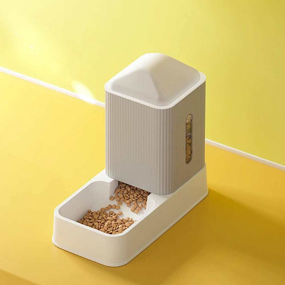 Automatic Pet Feeder & Water Dispenser – 3.5L Large Capacity Feeding Bowl for Cats and Dogs with Drinking Fountain