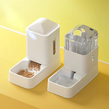 Automatic Pet Feeder & Water Dispenser – 3.5L Large Capacity Feeding Bowl for Cats and Dogs with Drinking Fountain