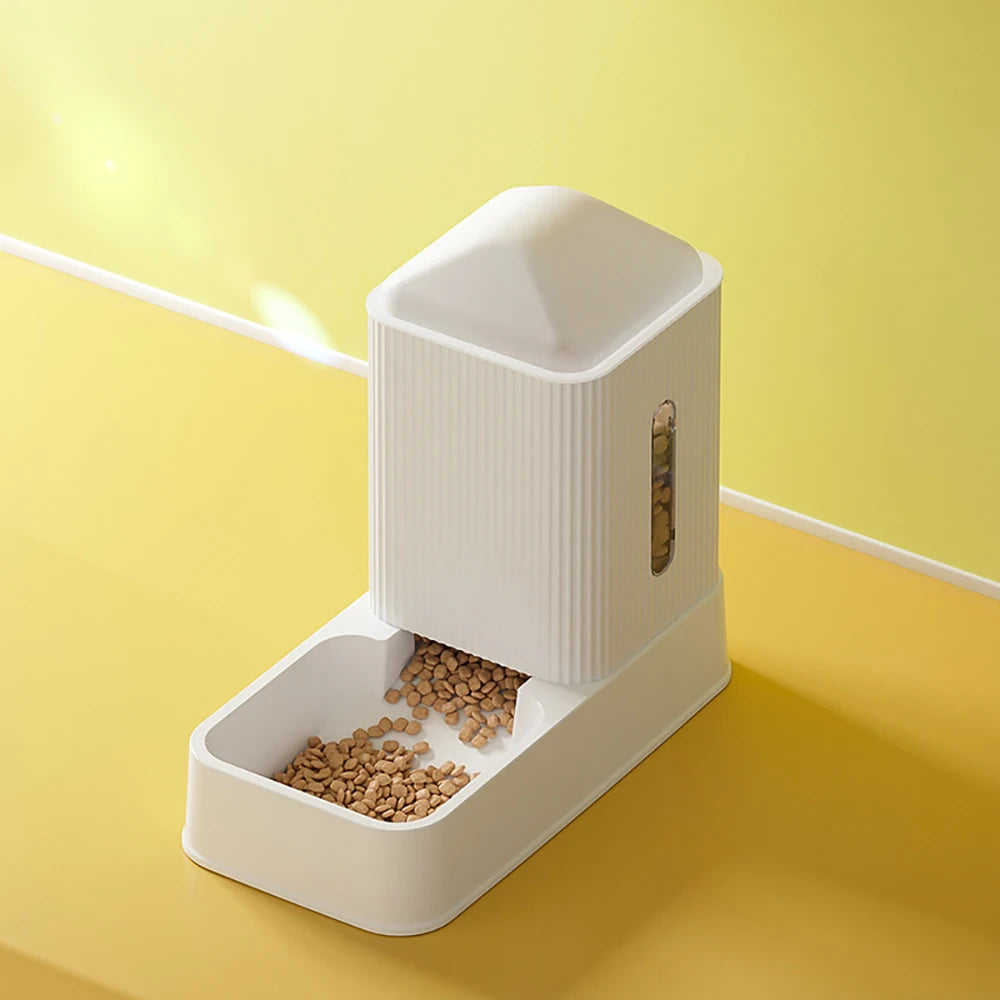 Automatic Pet Feeder & Water Dispenser – 3.5L Large Capacity Feeding Bowl for Cats and Dogs with Drinking Fountain