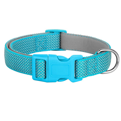 Reflective Adjustable Nylon Dog Collar – Durable Pet Collar for Small, Medium & Large Dogs (Puppy, Pug, Bulldog & More)