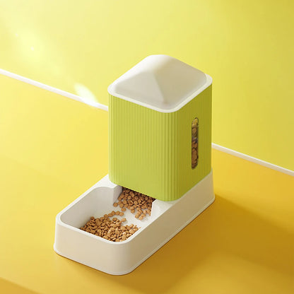 Automatic Pet Feeder & Water Dispenser – 3.5L Large Capacity Feeding Bowl for Cats and Dogs with Drinking Fountain
