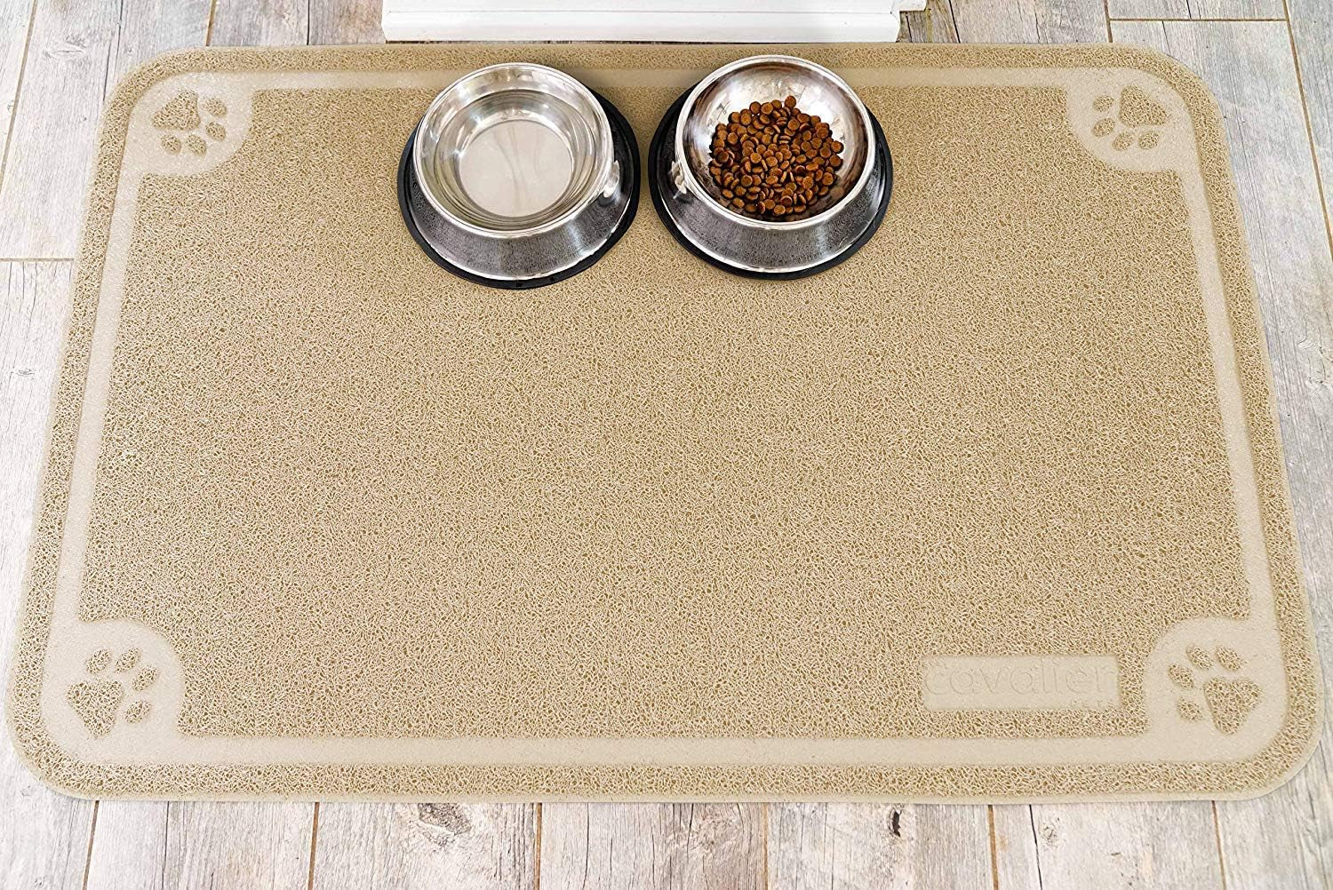 Silicone Pet Food Mat – Non-Slip, Waterproof, Easy-to-Clean Bowl Mat for Cats & Dogs with Unique Paw Design